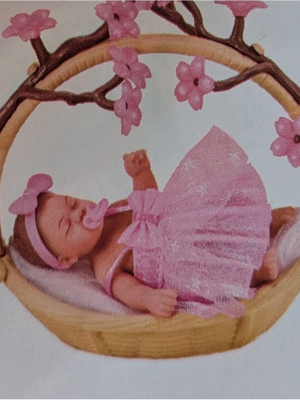 Zuru my mini baby in cherry blossom basket with accessories brand new unopened